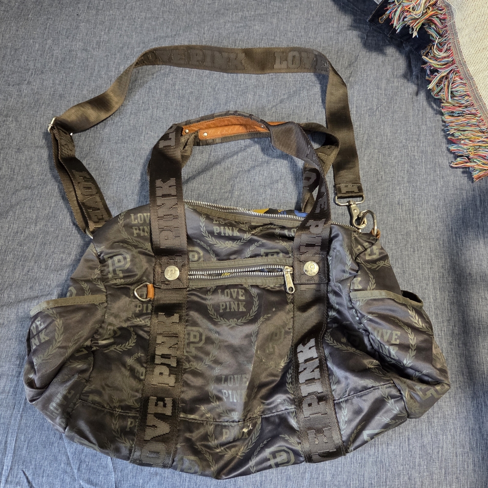 PINK Victoria's Secret Black Shoulder Bag